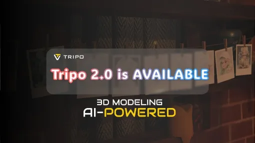 3Dモデル生成AI「Tripo 2.0」リリース！　新アルゴリズムによりText to 3DとImage to 3Dのどちらも生成品質が大幅に向上 – ニュース