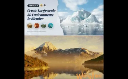 Create Large-scale 3D Environments in Blender – Blenderを活用した広大な背景制作解説コース！「WINGFOX」にて取り扱い開始！