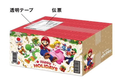 楽天ブックス、「マリオ」限定配送BOXで届けてくれるSwitch本体+ソフトのクリスマスセットを販売！オリジナルアクキー付き