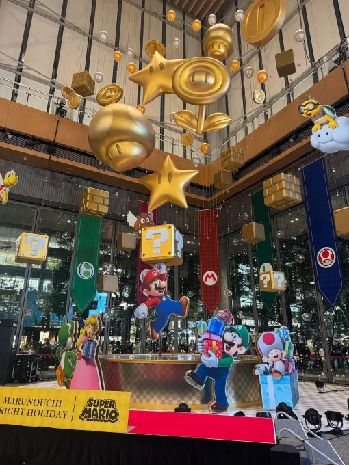 「スーパーマリオ」丸の内イルミネーション撮り下ろし！ 「MARUNOUCHI BRIGHT HOLIDAY 2024」本日より開催