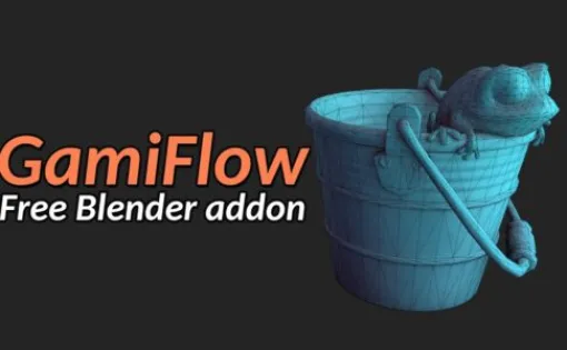 GamiFlow v1.1 - 非破壊的にSubstance Painter用のローポリ＆ハイポリメッシュをサクッと準備する為補助ツールセットBlenderアドオン！無料！