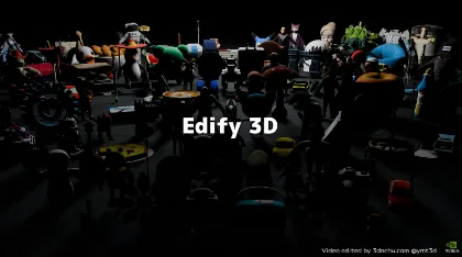 Edify 3D -Scalable High-Quality 3D Asset Generation - NVIDIAによるAIを活用した画像＆テキストからの3Dモデル生成技術！PBR対応4Kテクスチャ＆クアッドポリゴン構成の3Dアセットを２分で生成！