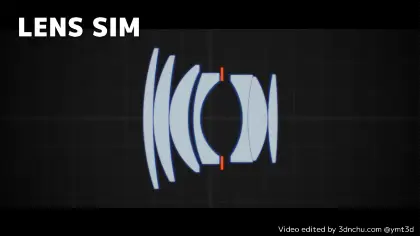 Lens Sim - 現実のカメラレンズをシミュレートし色収差、周辺減光、歪曲、レンズの柔らかさ、フォーカスブリージング、ボケなどを表現可能なBlenderアドオンが登場！！