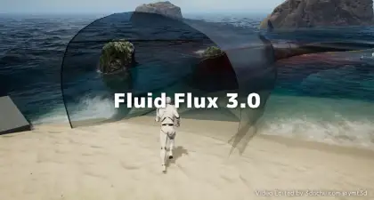 Fluid Flux 3.0 - 平面ベースで軽量なリアルタイム流体を実現可能なUnreal Engine 5 向けアセットのメジャーアップデートが公開！水中ガラス＆水中ライトで海底表現がより美しく！その他パフォーマンスの改善！