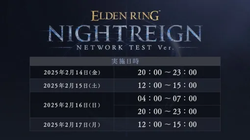 『ELDEN RING NIGHTREIGN』ネットワークテスト抽選結果、どうでしたか？　当選者には1/31より順次通知メール送付とのこと