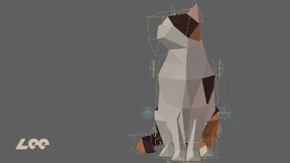 256NEKO - キャラクターモデラーLee氏によるリグ付きローポリ猫モデル（Maya）！BOOTHにて販売中！ #256fes