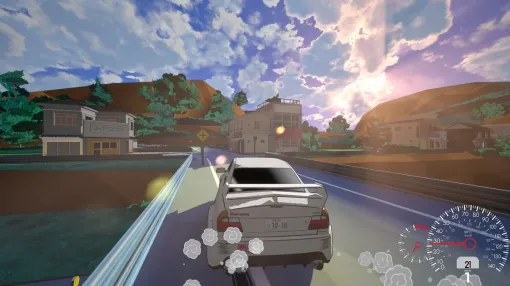 The anime-style open-world racing game "Kaido Genkai" is under development. In an idyllic Japan-style country town, compete in a heated race battle with your rivals