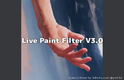 Live Paint Filter V3.0 - Hand Painting Effect Add-on with Geometry Nodes! Compatible with Cycles & EEVEE Next! The latest version of Blender 4.4 or later has been released!