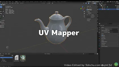 UV Mapper - Geometry Nodes-based UV mapping modifier that can be intuitively adjusted in the viewport! Compatible with Blender 4.3 or later!