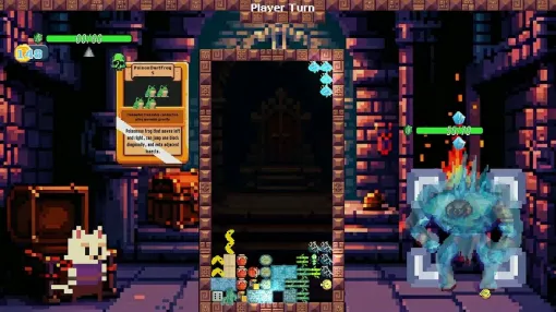 Tetris-style deck-building roguelike "Tetriscat and the Underground Castle" is in development. A dungeon battle where you are at the mercy of "Strange Tetris" where the blocks move around