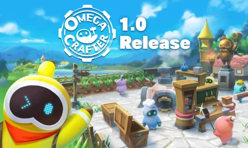プログラムを組んで作業を自動化できるサバイバルクラフトゲーム『オメガクラフター』の正式版が5月15日に発売。新バイオーム「ロストワールド」は隕石が降り注ぐ危険地帯。建築は50以上の素材が追加、新モードでは素材が自由に使えるように
