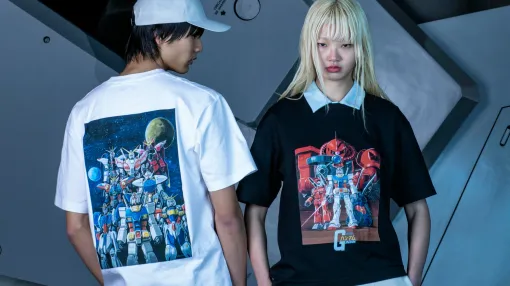 『ガンダム』UTコレクションが4月14日よりユニクロで発売。初代から『SEED』『水星の魔女』が並ぶ。シャア専用ザクをバックに初代ガンダム、ガンキャノン、ガンタンクが並ぶ大河原邦男氏によるデザインも