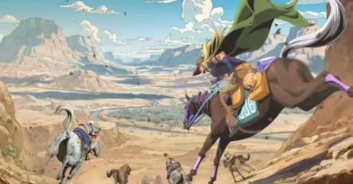 『ジョジョ』第7部アニメ化決定　『スティール・ボール・ラン』映像＆キャラビジュアル公開