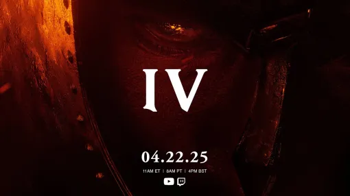 ベセスダ・ゲーム・スタジオが「すべてが明らかになる」発表番組を4月23日午前0時から放送。告知ビジュアルにはあるタイトルが思い浮かびそうな“IV”の文字も
