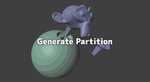 Generate Partition - フィギュア制作＆3Dプリント向けにメッシュのパーツ分割を行うBlender用Geometry Nodesデータがリリース！