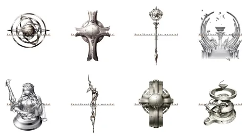 『FGO』の設定資料集「Fate/Grand Order material」1巻から12巻を「495円／70%オフ」で買えるKindleセールが開催中。設定画や人物像の掘り下げ解説、呼称・セリフ例などの情報も収録