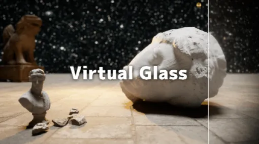 Virtual Glass - Unreal Engine 5のパストレーサーでリアルな光学屈折を再現しリアルなボケ感を表現する3D バーチャル レンズ！85mmレンズが無料ダウンロード可能！