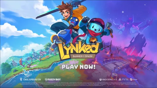 ローグライトアクションRPG×ライフシミュレーション 『Lynked:火花の旗』本日5/23発売！救出したロボットの仲間たちとともに、明るい新世界を築こう