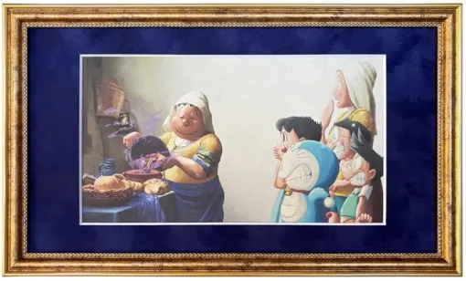 『ドラえもん』×世界の名画シリーズが発売。『映画ドラえもん のび太の絵世界物語』オープニングに登場したアート作品が商品化。ムンクの「叫び」、ゴッホの「星月夜」、応挙の「仔犬図」など6種類が登場