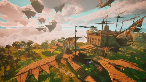“空飛ぶ家を作れる”サバイバルクラフトゲーム『Guardians of the Wild Sky』発表。オンライン協力プレイにも対応し、2025年夏に発売予定。モンスターを捕獲し、育成して絆を深めたりモンスターに変身して冒険できる要素も魅力