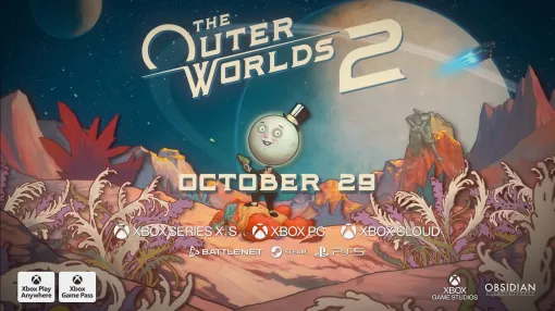 オープンワールドRPG『The Outer Worlds 2』の発売日が10月29日に決定。さまざまな武器を使って敵と対峙するイカした映像も公開