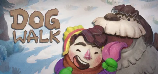 大型犬を操作して飼い主を引きずり回せる無料ゲーム『DOGWALK』Steamストアページ公開。ペーパークラフトから再現された白銀の世界も美しい