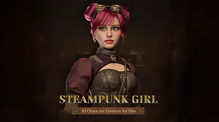 【PR】3D Character Creation for Film - Steampunk Girl - ZBrush＆Maya＆Substance＆Marvelous Designerなどを使用したキャラクター制作解説チュートリアルコース！Wingfoxにて取り扱い開始！