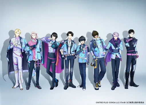 『刀剣乱舞 ONLINE』原案のバーチャルアイドルプロジェクト「ぴゅあくる刀剣男士」が本格始動。“江の8振り”によるグループ「Ghostella（ゴーステラ）」のデビューと11月公演の実施予定を明らかに