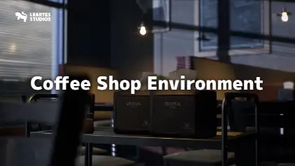 Coffee Shop Environment - Leartes Studiosが手掛けたUnreal Engine向けコーヒーショップ環境アセット！無料ダウンロード可能！
