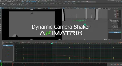 Dynamic Camera Shaker - ワンクリックで手ブレ表現を追加できるMaya用カメラシェイカースクリプトツール！