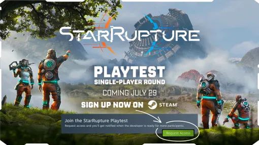 First-Person Base-Building Game 'StarRupture' Playtests Begin on Steam on July 29 Ahead of Early Access This Fall