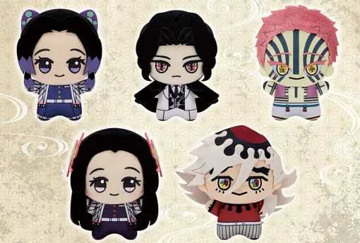 "Demon Slayer" Chibigurumi is attacked by Miserable, Doma, and Usagi. Shinobu & Kanae's butterfly sisters are also in the lineup.