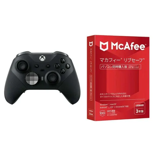 The "Xbox Elite Wireless Controller Series 2 + McAfee LiveSafe 3 Year Edition" set is now available for 27,500 yen. In addition, 10,000 points will be awarded with 40% points back for a limited time!
