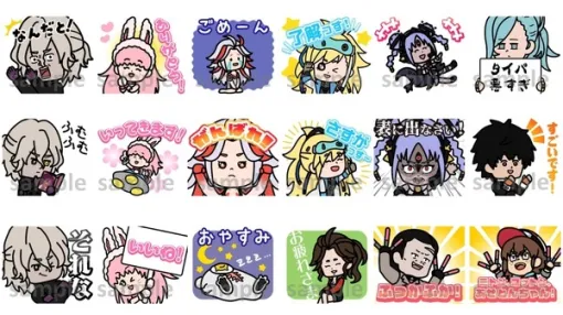 "Date Key Never Sleeps" LINE stamps of deformed characters are now available!