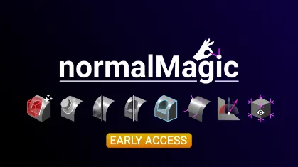 normalMagic v0.1 Early Access - Blender 4.5の新しいGeometry Nodesを活用した法線制御モディファイアツールセット！早期アクセス版がリリース！