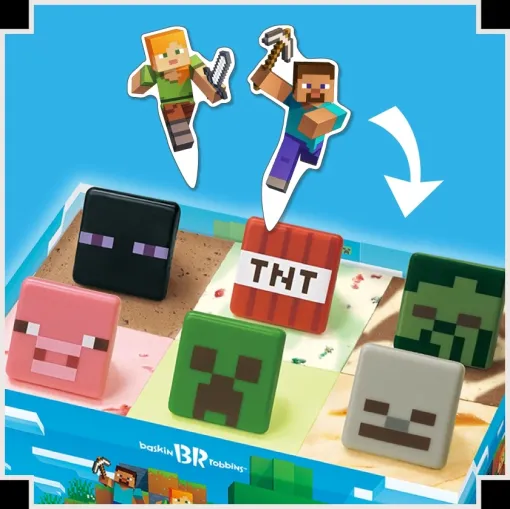 サーティワンより「マイクラ」をモチーフにした「マインクラフト アイスクリームケーキ」が本日発売