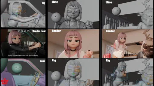 Studio Wrongの新作『The Bloody Mary』最新WIPが話題！　8月公開予定、Blenderユーザーのインディアニメーションスタジオが制作するショートフィルム - ニュース
