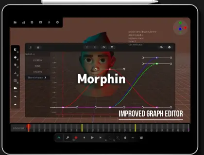 Morphin - iPhoneやiPadなどのiOS端末上で手軽に3Dリギング&アニメーション制作可能なアプリ! Morphin - iPhoneやiPadなどのiOS端末上で手軽に3Dリギング&アニメーション制作可能なアプリ!
