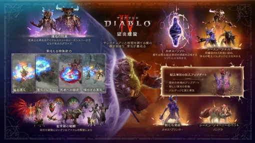 「ディアブロ IV」、シーズン10「獄炎螺旋」は9月24日より開幕「獄炎軍団」が大幅刷新。「カオス・リフト」など新要素が登場 「ディアブロ IV」、シーズン10「獄炎螺旋」は9月24日より開幕「獄炎軍団」が大幅刷新。「カオス・リフト」など新要素が登場