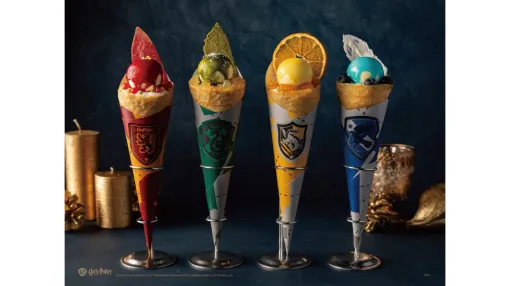 『ハリー・ポッター』4つの寮をイメージしたコラボクレープ登場。グリフィンドール、スリザリン、ハッフルパフ、レイブンクローどれを選ぶ？