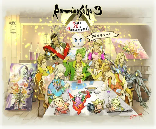 『ロマンシング サガ3』スーパーファミコン版の発売から30周年を迎える。記念イラストを『サガ』シリーズ公式Xが公開。『ロマサガ3』関連楽曲を集めたライブ配信が11月11日12時から12日21時まで実施 『ロマンシング サガ3』スーパーファミコン版の発売から30周年を迎える。記念イラストを『サガ』シリーズ公式Xが公開。『ロマサガ3』関連楽曲を集めたライブ配信が11月11日12時から12日21時まで実施