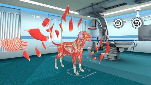VR動物解剖学アプリ『Animal Anatomy VR』がPS VR2、Meta Quest向けに発売中。動物の筋肉や骨、内蔵を正確かつリアルに解剖可能。自分のサイズを縮小し、血管をたどって体の内部から外部へと解剖をしながら探検できる「アリモード」も搭載 VR動物解剖学アプリ『Animal Anatomy VR』がPS VR2、Meta Quest向けに発売中。動物の筋肉や骨、内蔵を正確かつリアルに解剖可能。自分のサイズを縮小し、血管をたどって体の内部から外部へと解剖をしながら探検できる「アリモード」も搭載