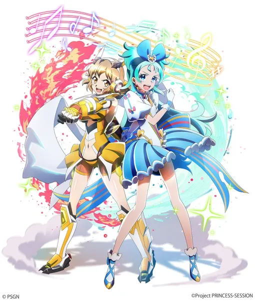 「プリオケ」×「シンフォギア」描き下ろしビジュアル公開、コミケにコラボブース登場 - コミックナタリー
