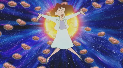 アニメ『クレヨンしんちゃん』野原みさえの「昼メシの流儀」を描くエピソードが12月13日より放送決定！ひろしの計らいで一人ショッピングへ出かけたみさえが、おひとりランチに何を食べようかと心躍らせながら、“家族も知らない1時間”を過ごす