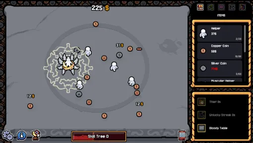 可愛くて小さなヘルパーさんと一緒にコイントスでお金を稼ぐゲーム『Gamblers Table』1月11日に正式リリース決定。ヘルパーさんはムキムキにパワーアップさせたり、いろいろな帽子を被せたりできる。公開中の体験版もアップデート