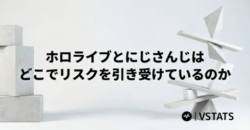 ホロライブとにじさんじは、どこでリスクを引き受けているのか ――成功と継続、その不確実性の置き場所|VSTATS・ジェネリック集計人(Holoデータ分析) ホロライブとにじさんじは、どこでリスクを引き受けているのか ――成功と継続、その不確実性の置き場所|VSTATS・ジェネリック集計人(Holoデータ分析)