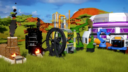 アニメ調ビジュアルの自動化工業シミュレーションRPG『moorestech』のSteamストアページが公開。巨大工場を築き上げ、故郷への帰還を目指してロケットを建造しよう