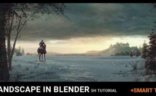 【PR】Landscape In Blender Tutorial + Smart (And Low-Poly) Trees asset (or +Trees assets) | Blenderを使用した風景アート解説コース！30ドル相当のアセットも付属！CG＆デジタルアート関連チュートリアルサービスWingfoxにて取り扱い開始！