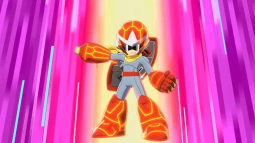 『ロックマン デュアル オーバーライド』もう一人の主人公・ブルースの使用感は? 近距離特化の盾アクションはクセ強だけど高火力! 『ロックマン デュアル オーバーライド』もう一人の主人公・ブルースの使用感は? 近距離特化の盾アクションはクセ強だけど高火力!