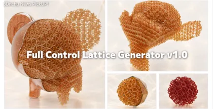 Full Control Lattice Generator v1.0 | 3Dプリント向けラティス構造を生成し変形特性まで制御できる無料&オープンソースBlenderアドオン!BCON26でも紹介! Full Control Lattice Generator v1.0 | 3Dプリント向けラティス構造を生成し変形特性まで制御できる無料&オープンソースBlenderアドオン!BCON26でも紹介!